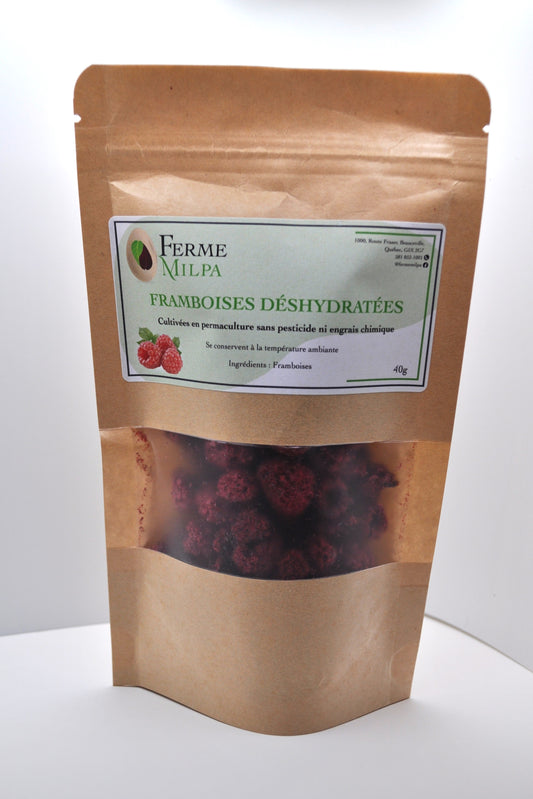 Framboises déshydratées