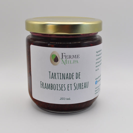 Tartinade de framboises et sureau
