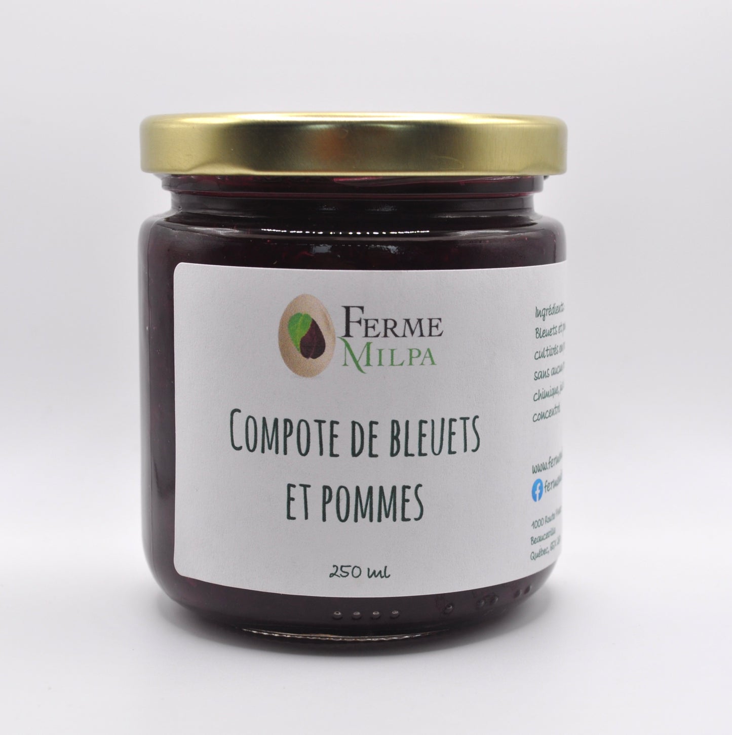Compote de bleuets et pommes