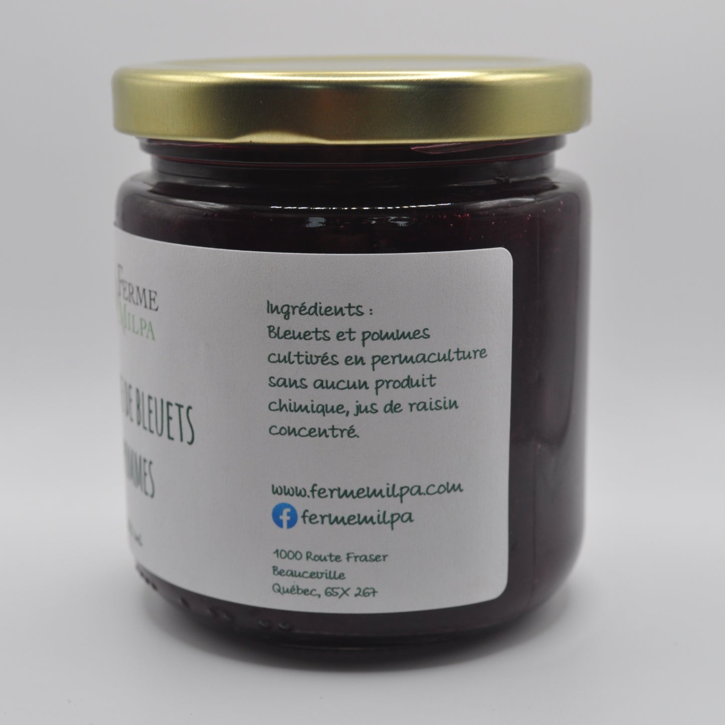 Compote de bleuets et pommes