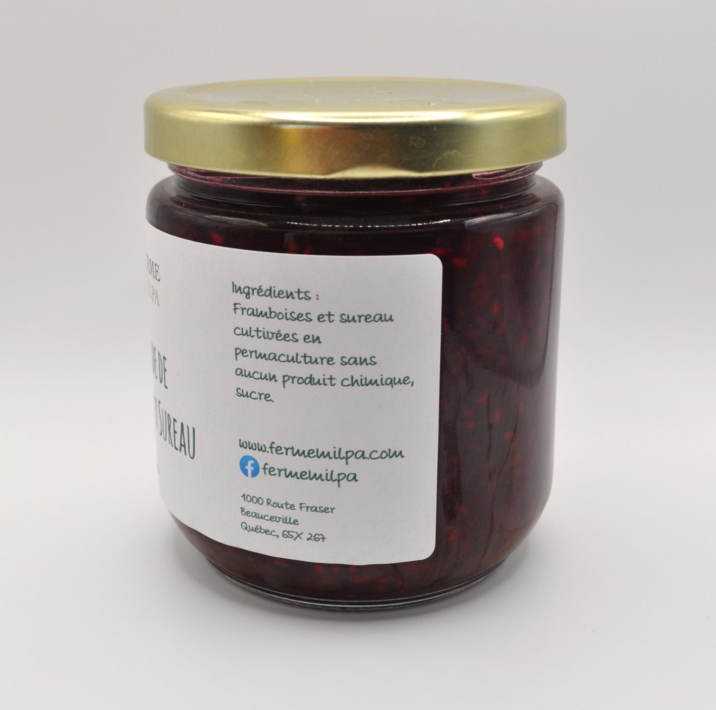 Tartinade de framboises et sureau